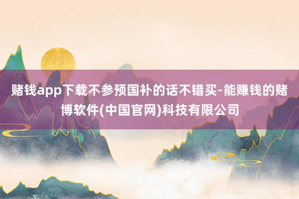 赌钱app下载不参预国补的话不错买-能赚钱的赌博软件(中国官网)科技有限公司