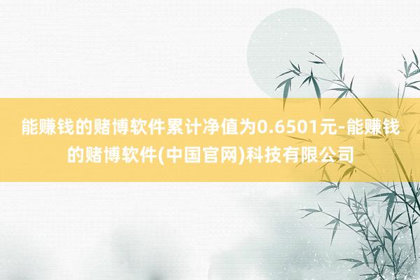能赚钱的赌博软件累计净值为0.6501元-能赚钱的赌博软件(中国官网)科技有限公司