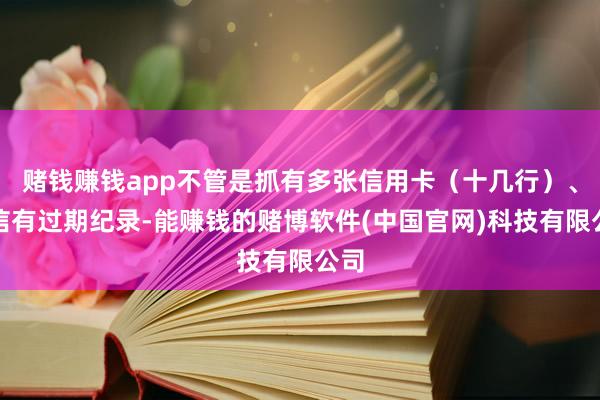 赌钱赚钱app不管是抓有多张信用卡（十几行）、征信有过期纪录-能赚钱的赌博软件(中国官网)科技有限公司
