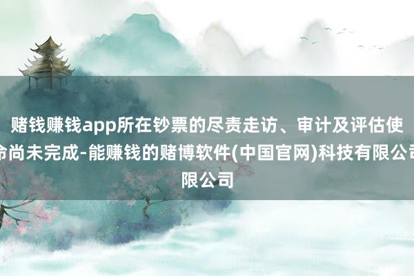 赌钱赚钱app所在钞票的尽责走访、审计及评估使命尚未完成-能赚钱的赌博软件(中国官网)科技有限公司